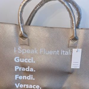 Tote Bag ( vegan leather )